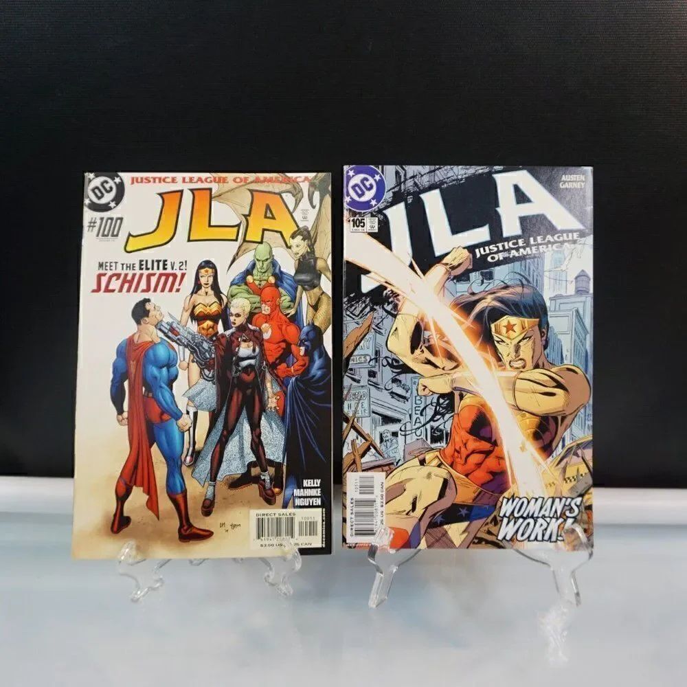 2 Issues JLA 2004 Justice League Of America #100 Schism #105 Womans Work